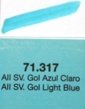 Model Air 71.317  All SV.GOL light blue 17 ml(g.P. 1L= 164,71€)